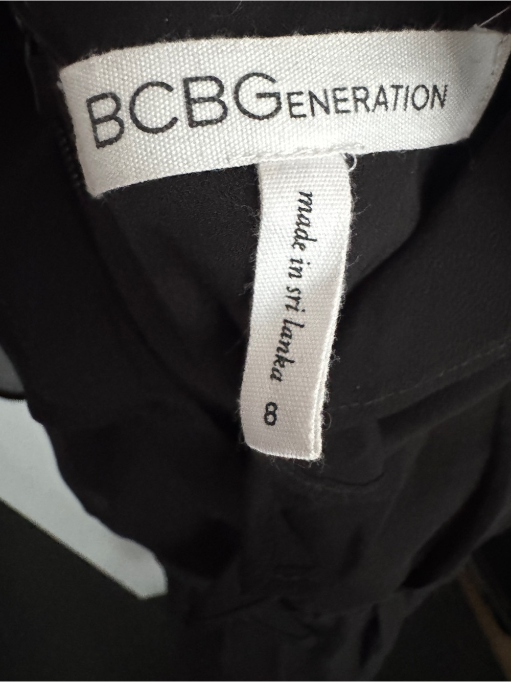 BCBGeneration Black Ruffle-Front Mini Dress - Picture 5 of 5